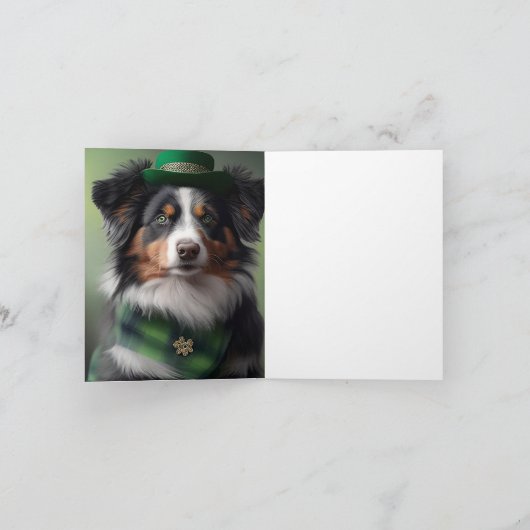Carte berger australien saint patrick (Intérieur)