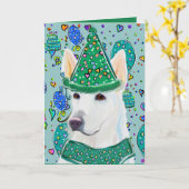 CARTE BERGER BLANC SUISSE  (Fleur jaune)