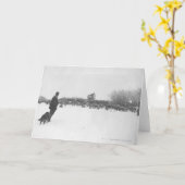 Carte Berger et chien au camp des moutons (Fleur jaune)