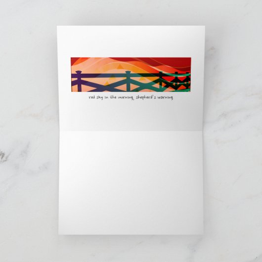 Carte berger Red Sky (Intérieur)