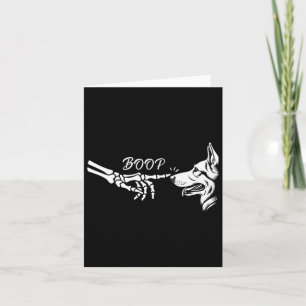 Carte Berger Squelette Squelette Boop Halloween Pet Femm