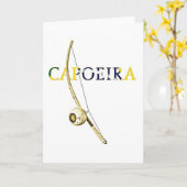 Carte Berimbau Capoeira (Fleur jaune)