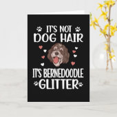 Carte Bernedoodle Amoureux des chiens Bernedoodle Maman (Fleur jaune)