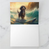 Carte Bernedoodle Beach Surf Peinture (Intérieur)