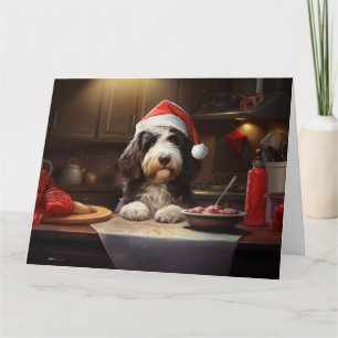 Carte Bernedoodle Christmas Cookies Festive Holiday