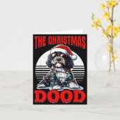 Carte Bernedoodle Christmas Dog Breed The Christmas Dood (Fleur jaune)