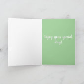 Carte Bernese Mountain Dog Anniversaire (Intérieur)