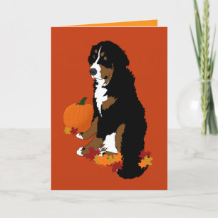 Carte Bernese Mountain Dog Automne Blair