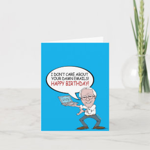 Carte Bernie Sanders Salutation - Je me fiche de vos