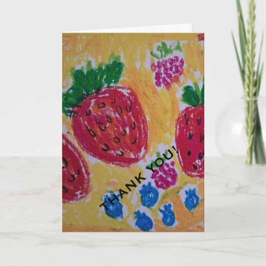 Carte Berries Thank You Card (Devant)