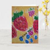 Carte Berries Thank You Card (Fleur jaune)
