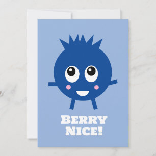 Carte "Berry Nice" Blueberry Félicitations