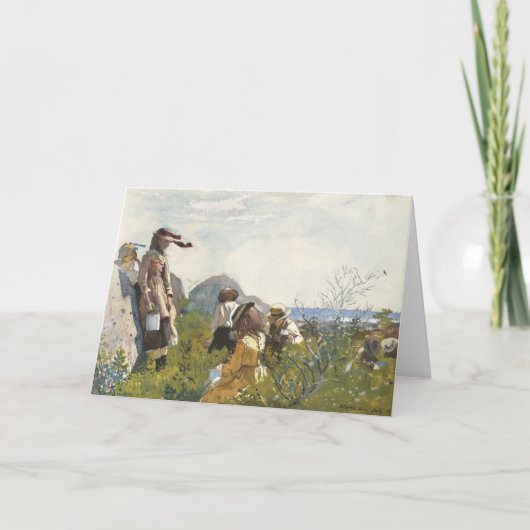 Carte Berry Pickers | Winslow Homer (Devant)