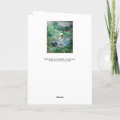 Carte Berthe Morisot - À côté d'un lac (Dos)