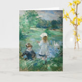 Carte Berthe Morisot - À côté d'un lac (Fleur jaune)
