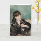 Carte Berthe Morisot avec ventilateur | Édouard Manet (Fleur jaune)