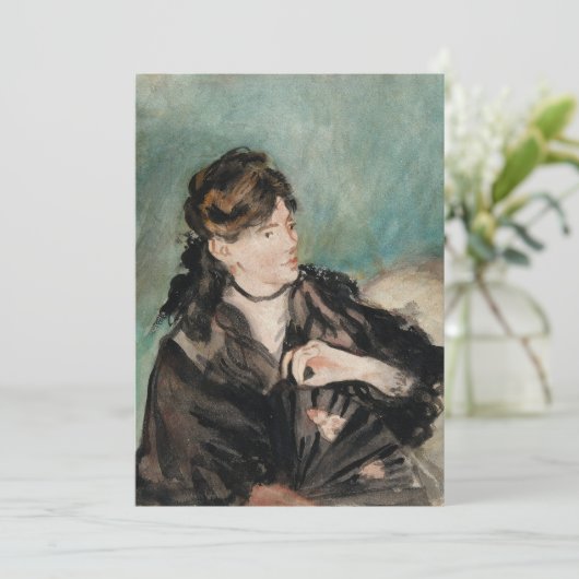 Carte Berthe Morisot avec ventilateur | Édouard Manet (Debout devant)