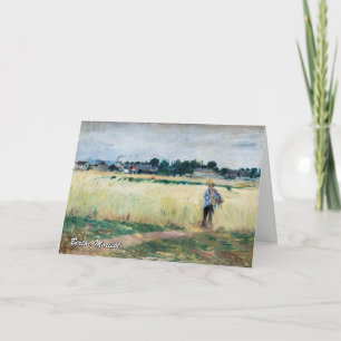 Carte Berthe Morisot - Dans le champ de roues à Gennevil