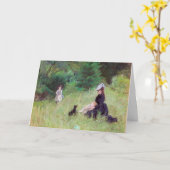 Carte Berthe Morisot - Dans un parc (Fleur jaune)