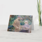 Carte Berthe Morisot - Eugene Manet avec sa fille (Devant)