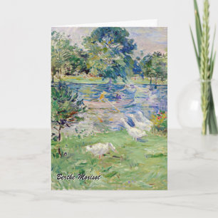 Carte Berthe Morisot - Fille en bateau avec oie