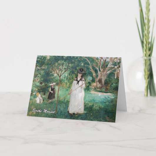 Carte Berthe Morisot - La chasse aux papillons (Devant)
