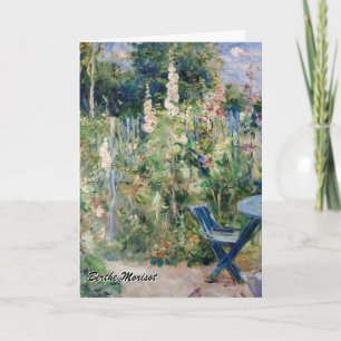 Carte Berthe Morisot - Roses Trémières / Althées