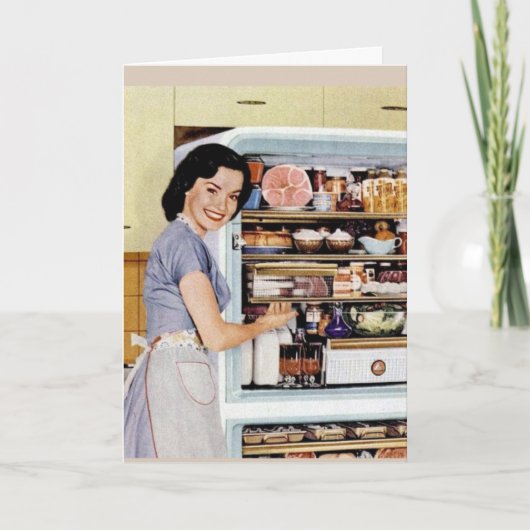 CARTE BEST AMI RETRO SINGLE GIRL GREETING CARD (Devant)