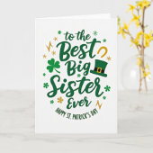 Carte Best Big Sister Ever Card (Fleur jaune)