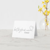Carte Best Boyfriend Ever Anniversary Card for Him (Fleur jaune)
