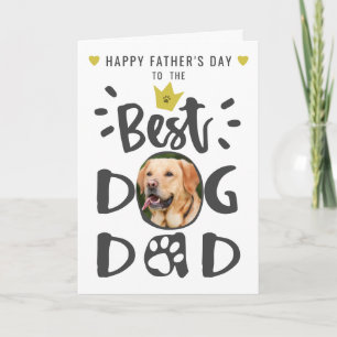 Carte Best Chien Papa Animal de compagnie Photo Jote Typ