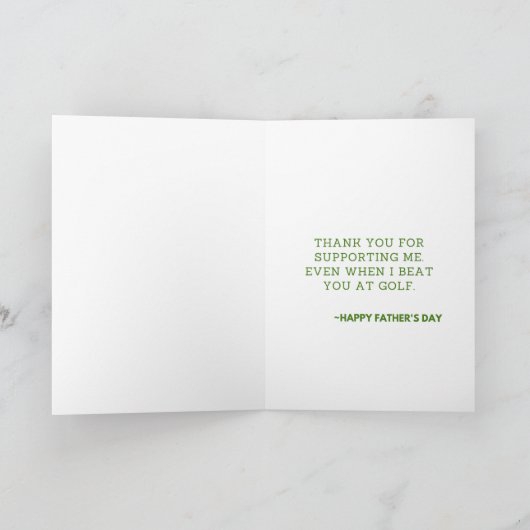 Carte Best Dad by a Long Shot Card (Intérieur)