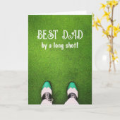 Carte Best Dad by a Long Shot Card (Fleur jaune)