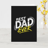 Carte Best Dad Ever Graffiti Art (Fleur jaune)