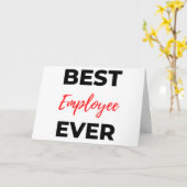 Carte Best Employee Ever 2 (Fleur jaune)