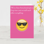 Carte Best friend (Fleur jaune)