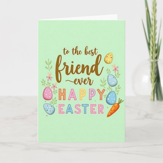 Carte Best Friend Easter Greeting Card (Devant)