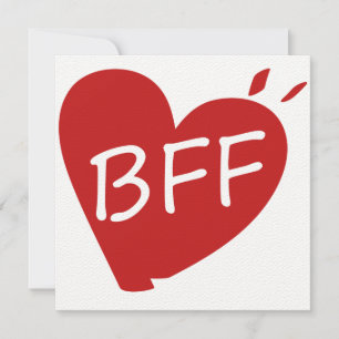 Carte Best Friend Forever - Typographie Sentimentale