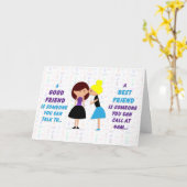 Carte Best Friend Gossip (Fleur jaune)