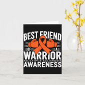 Carte Best Friend Of A Warrior Multiple Sclerosis Awaren (Fleur jaune)