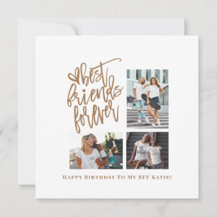 Carte Best Friends Forever 3 Script photo Joyeux anniver