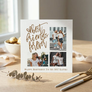 Carte Best Friends Forever 3 Script photo Joyeux anniver