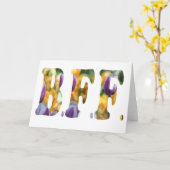 Carte Best Friends Forever (version tulip) (Fleur jaune)