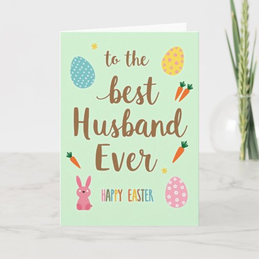 Carte Best Husband Easter Day Card (Devant)