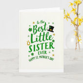 Carte Best Little Sister Ever Card (Fleur jaune)
