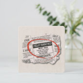 Carte Best Man Demander Annonce de journal (Debout devant)