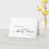 Carte Best Man Merci Don De Groom (Fleur jaune)