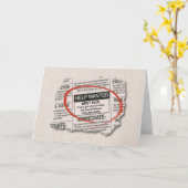 Carte Best Man Request Want Ad (Fleur jaune)