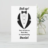 Carte Best Man Wedding Proposal  (Debout devant)