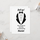 Carte Best Man Wedding Proposal  (Devant/Arrière en situation)